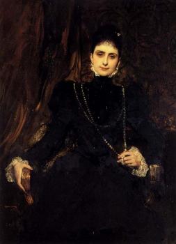 本傑明 讓 約瑟夫 康斯坦特 Portrait Of Mme M S Derviz 本傑明 讓 約瑟夫 康斯坦特 Portrait Of Mme M S Derviz